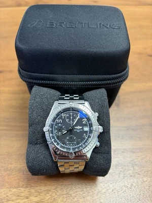 Breitling Chronomat Chronograph A13050.1 Automatic Mens Watch Steel Pilot Black - Image 1 of 4