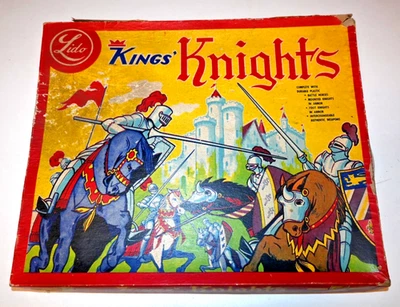 Vintage Lido Kings’ Knights Playset In Original Box Pre-1963 + Extra Pieces - Image 1 of 4