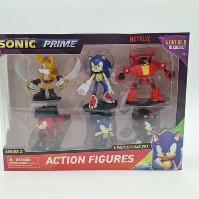 Sonic Prime Serie 2 - Paquete de 6 figuras de acción de lujo de juguete de 3 pulgadas Foto 1 de 4