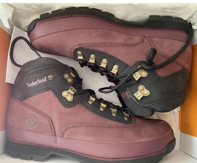 Timberland Мужская Euro туристический бордовый нубук туристические ботинки-A5ZQ5 Sz US11 NWB - Изображение 1 из 4