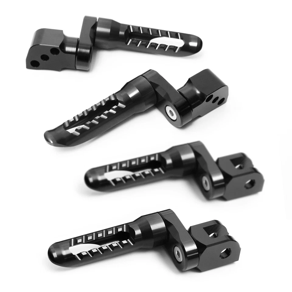 Black BOB 1 inch Extended Front Rear Foot Pegs Kit For Multistrada 950 / S 17-20 - Изображение 1 из 4