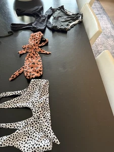 SHEIN Bikini Paket 3 Oberteile und 1 Unterteil Gr. S schwarz - Bild 1 von 6