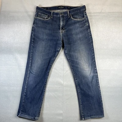 Lucky Brand 410 Athletic Slim Jeans Mens 36x30 Blue Dark Wash Stretch Denim - Image 1 of 4