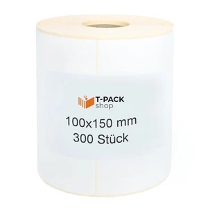 Thermo Versand Etiketten Versandlabe auf Rolle 100x150 mm 300 Stk GLS DHL Zebra - Bild 1 von 5