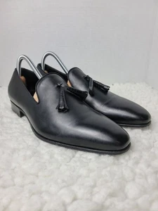 J.M. Mocassino uomo Weston Dandelion Penny taglia 7D nero pelle nappa scarpe - Foto 1 di 10