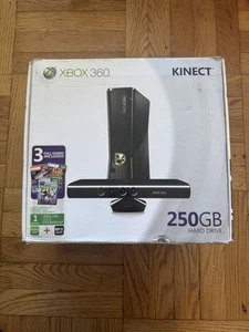 Xbox 360 E 250GB Kinect Holiday Value Bundle 3 Games Opened Box - Picture 1 of 12