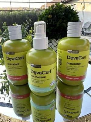 DevaCurl Curlbond ReCoiling Mild Low Lathering Cleanser(2) and Curl protection 1 - Image 1 of 4