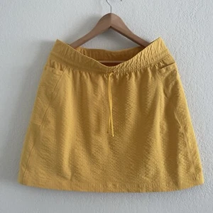 Title Nine SwiftSnap Skirt Textured Nimblene Size Large Yellow Active Pockets - Picture 1 of 13
