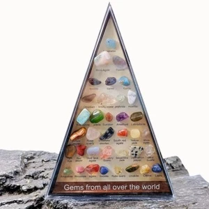 Gemstones Natural Crystal Rock Collection Raw Stone Ornament Teaching Specimen - Picture 1 of 14