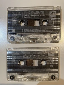 Iron Maiden Live At Donington 2 x Cassette Tape Double Album VERY RARE 1992 - Picture 1 of 2