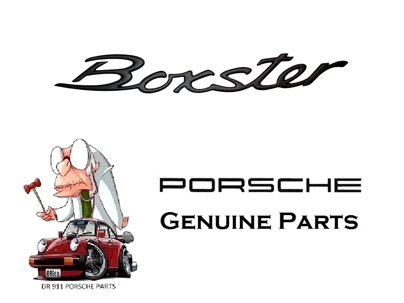 Porsche Boxster (1997-2004) emblema "Boxster" negro para tapa maletero nuevo genuino Foto 1 de 1