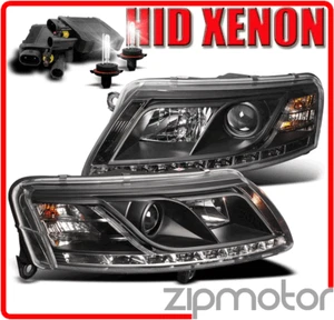 05-08 AUDI A6 LED CABEZAL LUZ NEGRO CON KIT OCULTO DRL FUNCIONAMIENTO DÍA 06 07 - Imagen 1 de 4