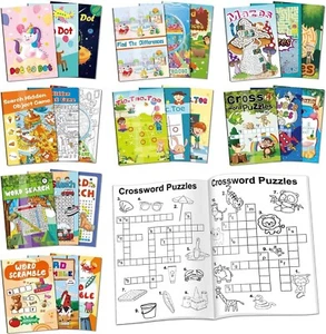 24 Mini Activity Books for Kids Party Favors ages 4-8 8-12,Fun and Challenges... - Picture 1 of 9