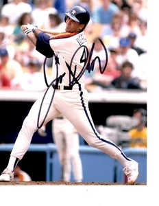 HOUSTON ASTROS JIM DESHAIES SIGNED BATTING 8X10 - Picture 1 of 1