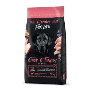 8595237034116 FITMIN Dog For Life Duck & Turkey - dry dog food - 12 kg FITMI - Picture 1 of 1