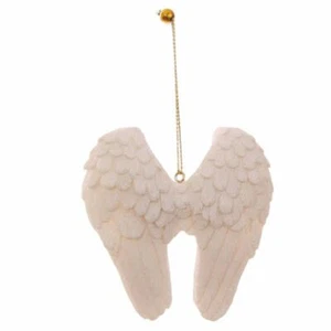 Schutzengel Flügel weiß Harz Wandbehang Miniatur Home Deko Ornament - Bild 1 von 3