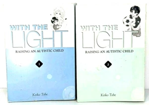 WITH THE LIGHT RAISING AN AUTISTIC CHILD MANGA VOLUMES 1AND 2 BY KEIKO TOBE - Picture 1 of 5