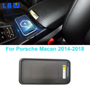 15W QI Wireless Charger Pad Fast Charging Pad Fit For 2014-2018 Porsche Macan - Picture 1 of 12