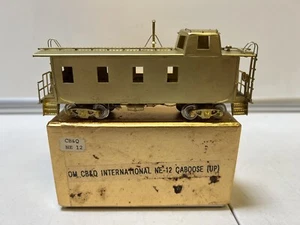 Escala HO Oriental Limited Latón CB&Q International NE-12 UP Caboose *ROB - Imagen 1 de 13