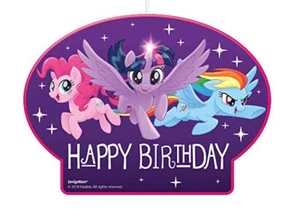 MY LITTLE PONY Amistad Cumpleaños Fiesta Suministros Grande VELA PASTEL 1 Moldeado MLP - Imagen 1 de 1