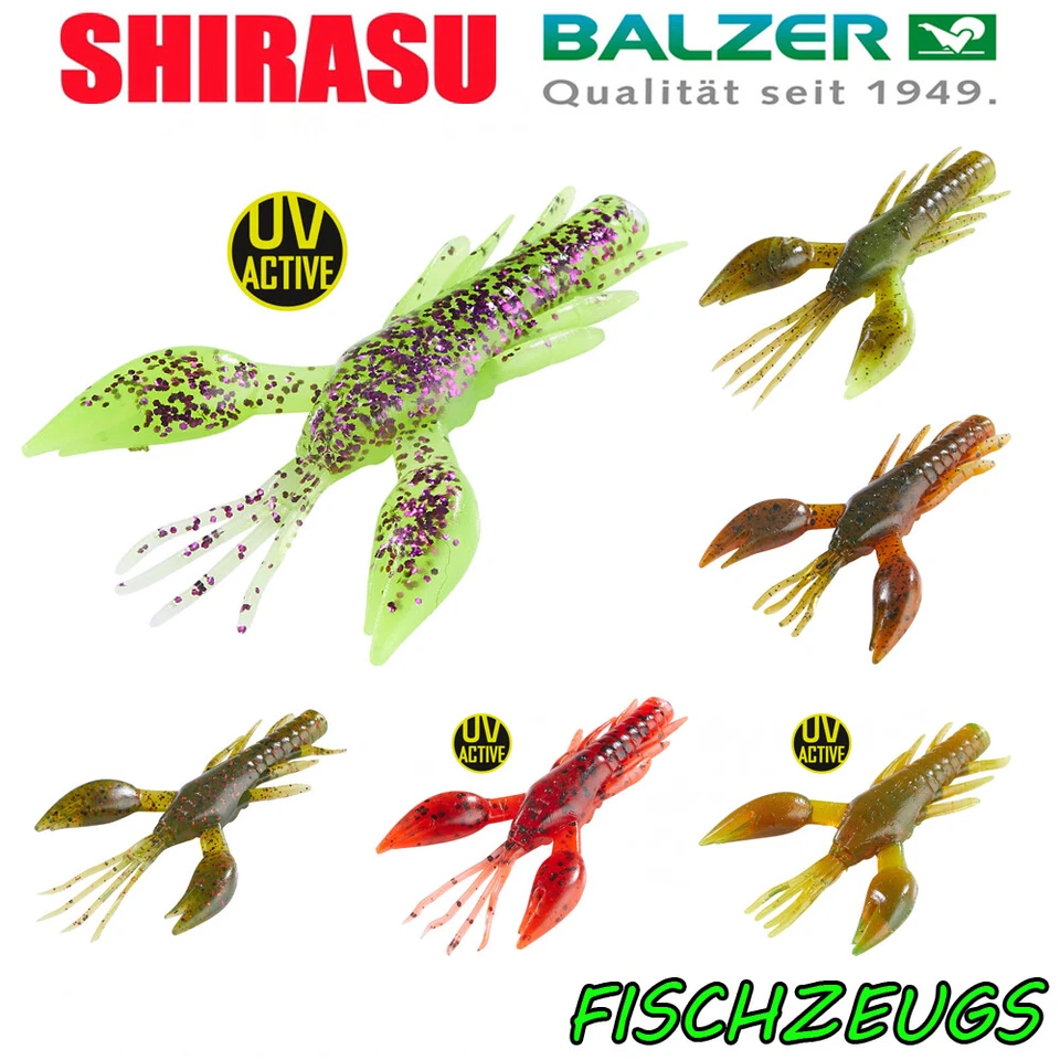 Balzer Shirasu Street Scary Crab 4cm, 6cm Krebs Gummiköder UV 6 Stück Barsch - Bild 1 von 1