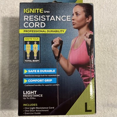 NUEVO Resistance Ignite by SPRI Cord Band - Luz L (hasta 20 lb.) Pesas de gimnasio Foto 1 de 4