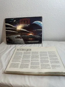 Vintage Star Wars Return of the Jedi Portfolio 20 Prints by Ralph McQuarrie 1983 - Picture 1 of 22