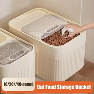 Dog Cat Pet Food Storage Container Box Bucket Bin Dry Feed Animal Food Storage - Bild 1 von 18