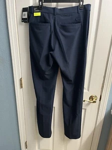 Nike Fit Dri Golf Pants Men Size 32x34 Navy Blue Stretch Flex Performance - Picture 1 of 9