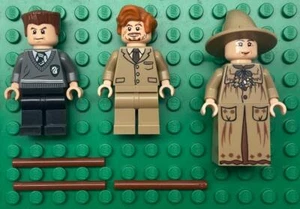 3 Lego Harry Potter Minifigs: 4867: Pomona Sprout Remus Lupin Gregory Goyle - Picture 1 of 1