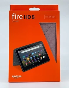 Amazon Fire HD 8 Cover 10th Gen Tablet 2020 Release: Black, Plum, Twilight Blue - Picture 1 of 7