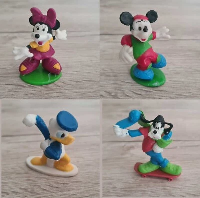 Pippo Topolino Minnie Pluto Figure Walt Disney Nestlè Goofy Skater Collezione - Immagine 1 di 4