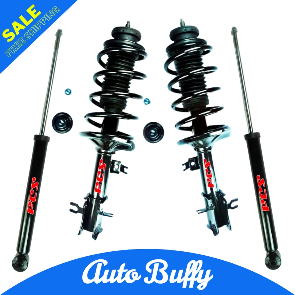Juego de montaje de 2 puntales delanteros + 2 amortiguadores traseros FCS 4 piezas para Chevrolet Aveo 2004-2011 Foto 1 de 4