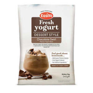Easiyo Chocolate Swirl Dessert Style Yogurt Mix 240g Sachet - Makes 1 Litre