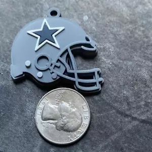 Dallas Cowboys helmet rubber charms, 2pk - Picture 1 of 1