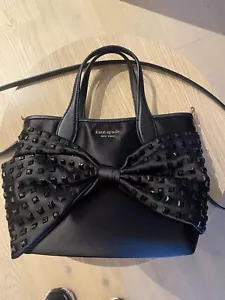 Kate Spade On Purpose Satin Embellished Bow Tote - Picture 1 of 9