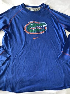 Florida Gators Nike camicia waffle manica lunga blu taglia XL B35 - Foto 1 di 3