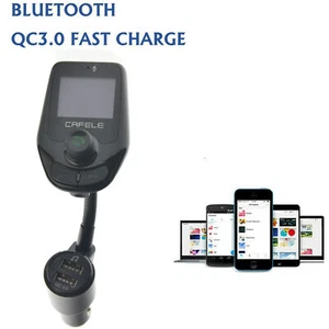 Adattatore per caricabatteria da auto doppio USB per auto wireless Bluetooth - Zdjęcie 1 z 13