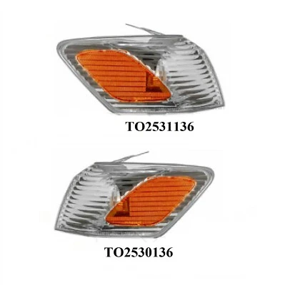 Luz de giro de esquina izquierda y derecha 2 piezas apta para Toyota Camry 2000-2001 Foto 1 de 4
