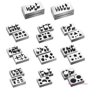 Jewelry Clasp Press Tool Set Necklace Punching Molds Bracelet Making Molds - Picture 1 of 35