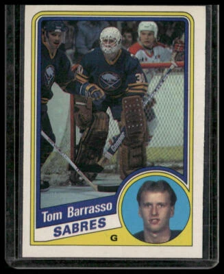 1984-85 O-Pee-Chee #18 Tom Barrasso Buffalo Sabres Rookie - Image 1 of 2