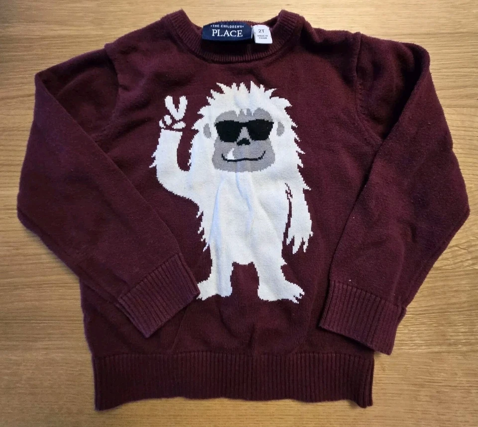 Suéter Place para niños 2T Yeti granate niños  Foto 1 de 1
