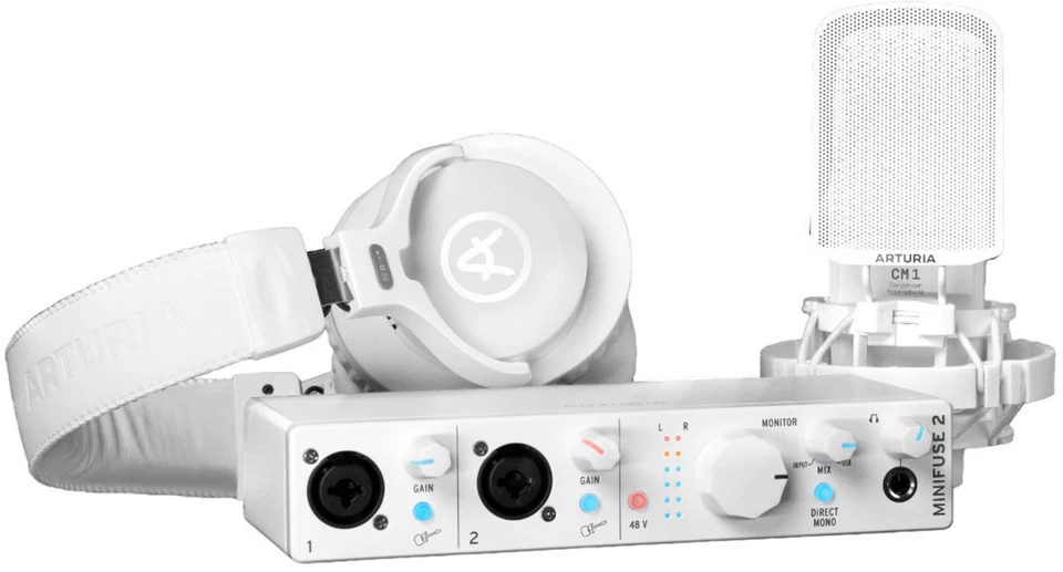 Arturia MiniFuse 2 Plug-and-Play Recording Starter Pack White - Image 1 of 4