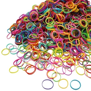 1000 Pcs Mini Multicolor Rubber Bands Soft Elastic Hair Bands for Hair Braids - Picture 1 of 7
