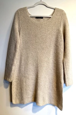 Suéter Pullover Tejido Peruvian Connection Avena Beige Alpaca Real M - DEFECTUOSO Foto 1 de 4