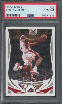 2004 Topps #23 LeBron James Cavaliers Gem Mint PSA 10 - Image 1 of 2