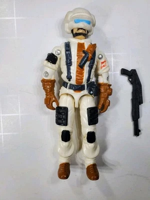 Boneco de ação vintage GI Joe Blizzard Blizzard com capacete 1988 - Imagem 1 de 4