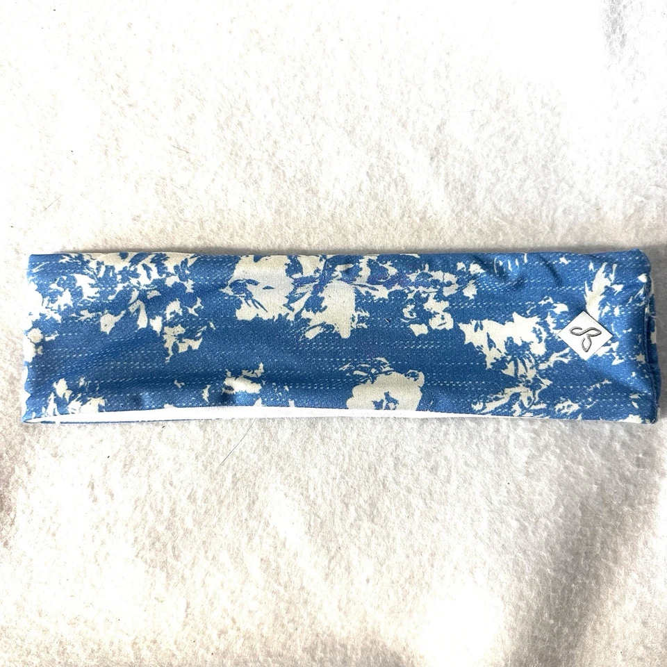 Prana 头带 花卉 OS 蓝色 白色 — 第 1/4 张图片