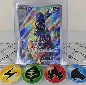 Pokémon TCG Sawk 130/086 White Flare Illustration Rare 2025 NM - Picture 1 of 3