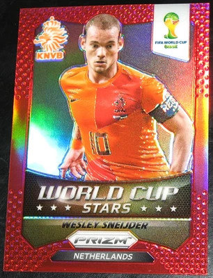 2014 Prizm Кубок мира звезды Уэсли Снейдер красный # 061/149 - Изображение 1 из 2